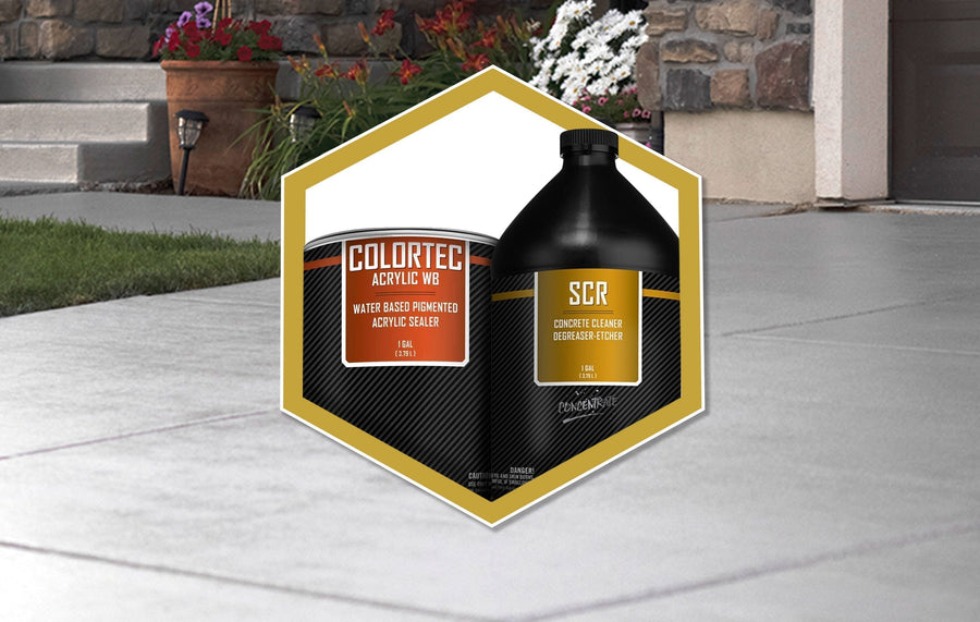 Turn My Concrete a Uniform Color Project Kit — How to Turn Mismatched Concrete Into a Uniformly Colored Surface