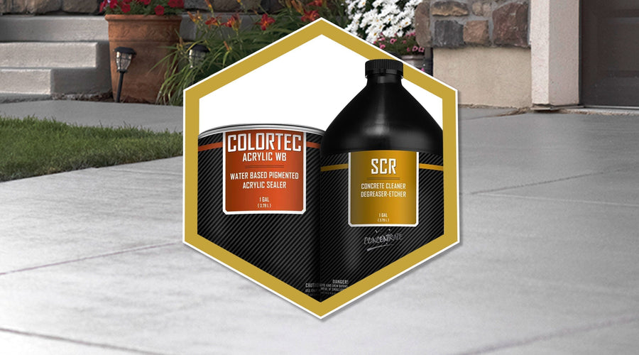 Turn My Concrete a Uniform Color Project Kit — How to Turn Mismatched Concrete Into a Uniformly Colored Surface