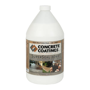 Concrete Coatings SuperSeal 20WB Water-Based Acrylic Sealer - Satin - 1 Gallon