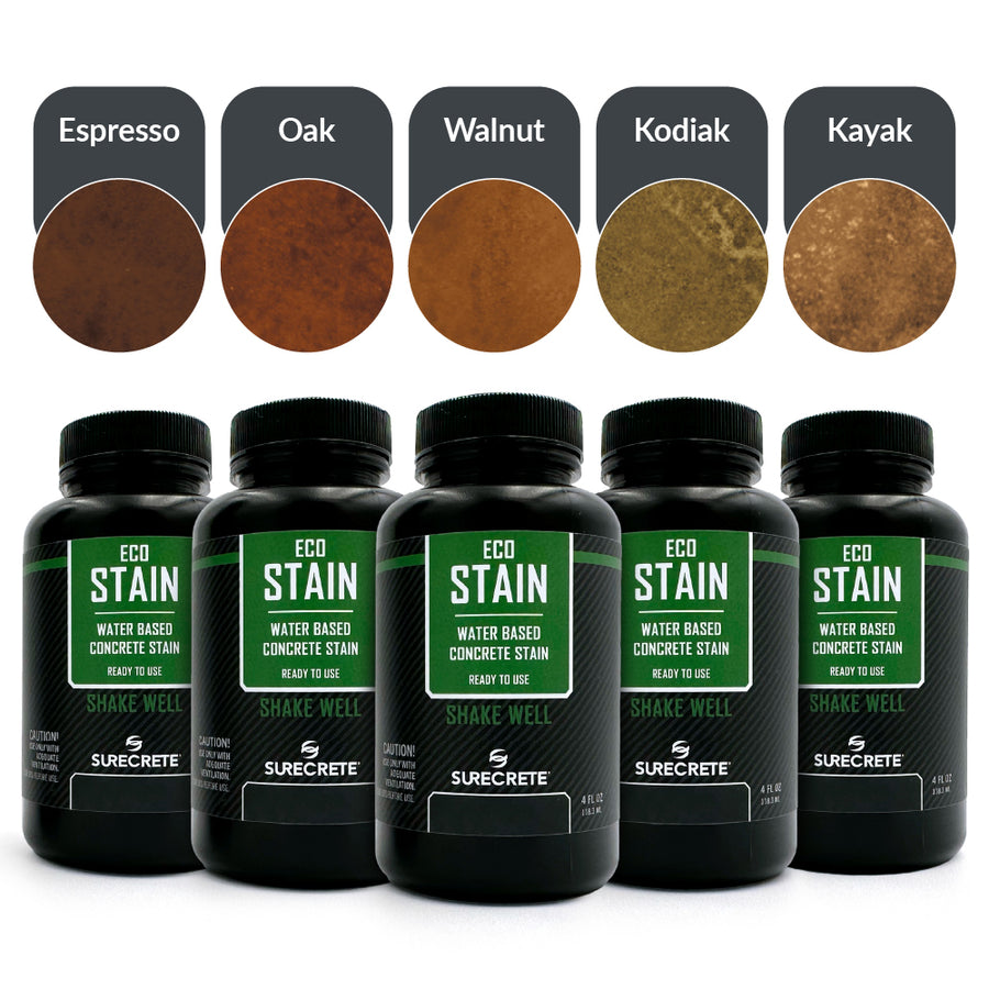 Eco Stain Water-Based Stain - Tester Sample Kits - 4 oz – DIYCONCRETE.COM